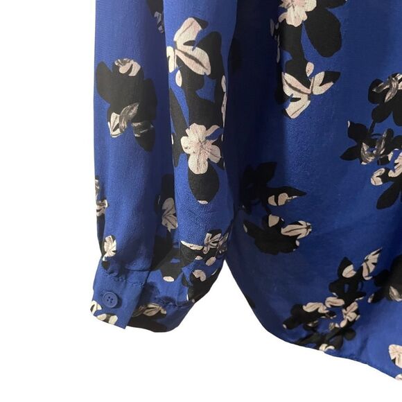 Rebecca Taylor 'Alyssum' Floral Print Silk Blouse Size 4 - Picture 9 of 9
